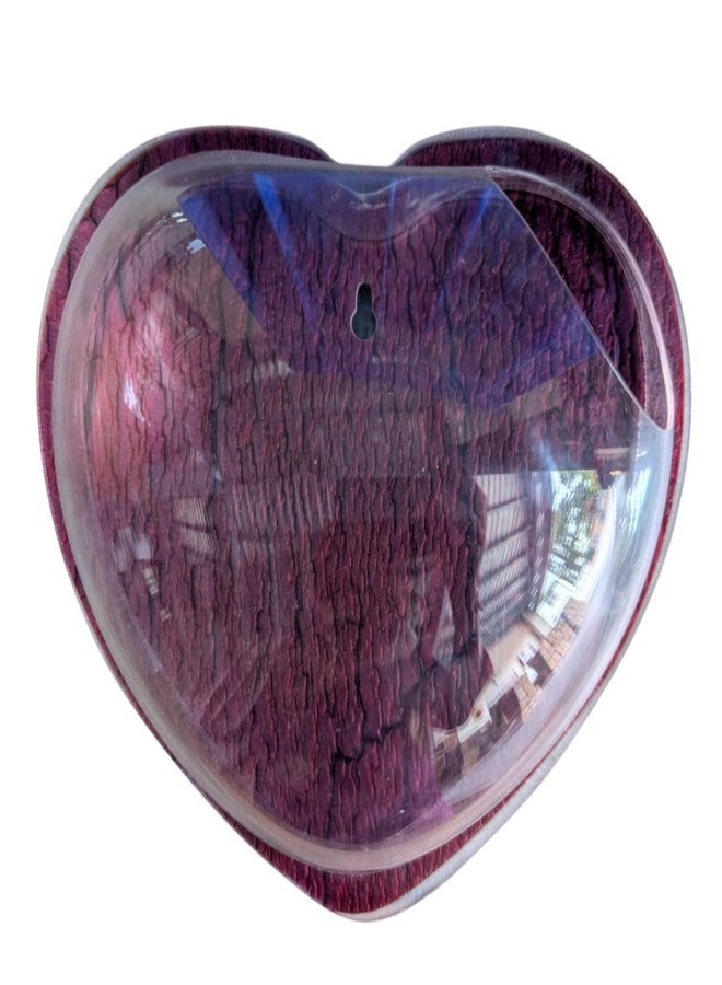 حوض سمك على شكل قلب بقطر 12 بوصة يُعلق على الحائط - بدون قاعدة | حوض أسماك عصري للمنزل والمكتب والمقهى | تصميم موفر للمساحة | حوض سمك أنيق وحوض نباتات | تصميم صغير الحجم - Image 1